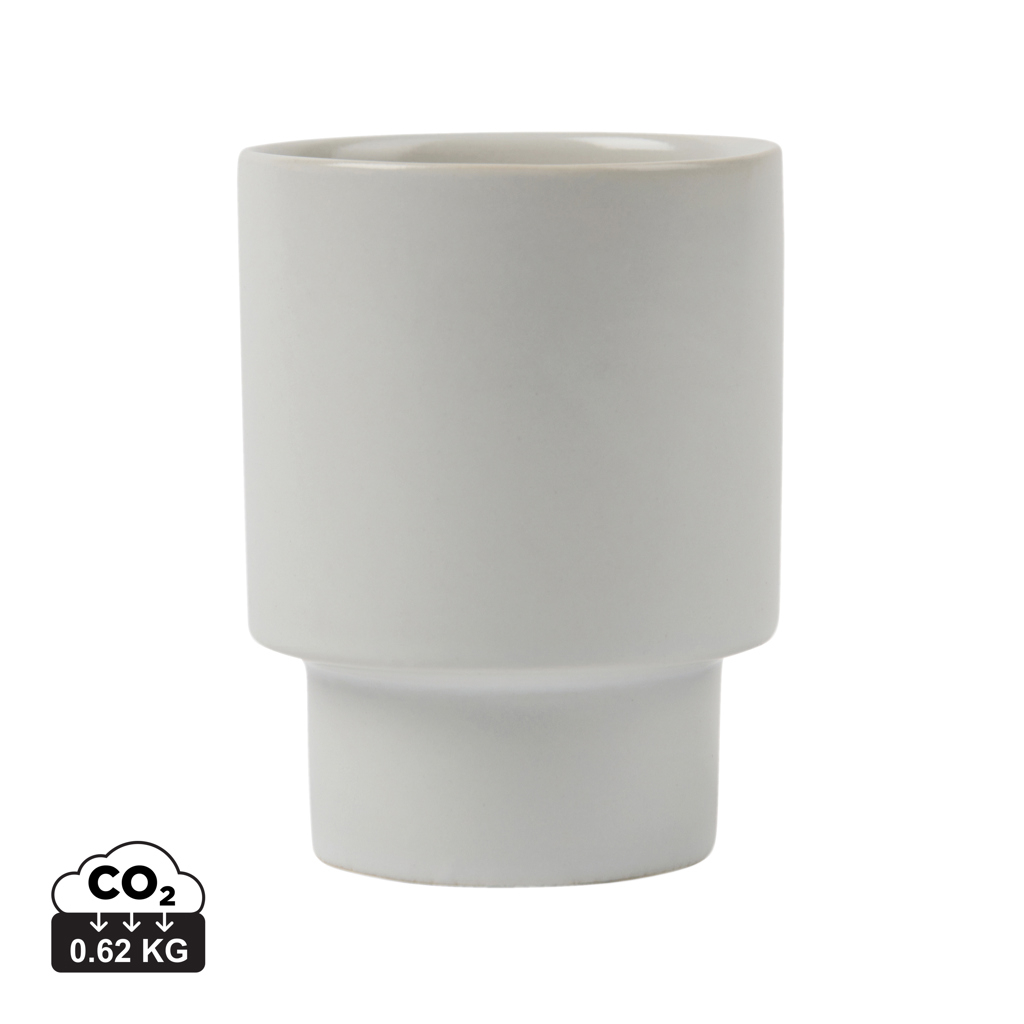 Mug publicitaire en argile 250ml RCS Nagano VINGA Blanc cassé